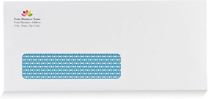 Aimoh #10 Custom Envelopes with Logo, Personalized Window Envelopes 250ct | Single Left Window envelopes, Custom Envelopes with Logo, Personalized Envelopes, Logo/address Customization (7-35210)