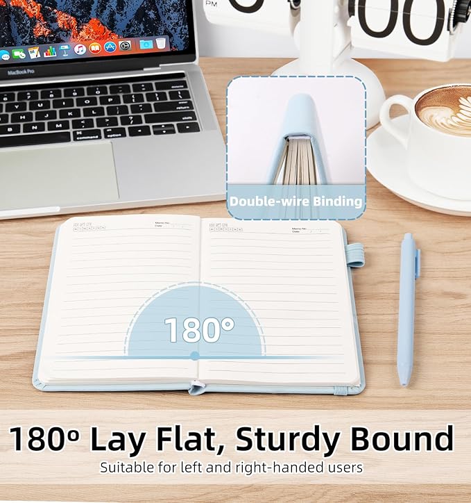 3 Pack Pocket Journaling Notebooks, A6 Small Notebook Total 360 Pages Journaling Notebooks For Note Taking Journals For Writing Mini Note Pads With Pen Holder 100 GSM Thick Paper(Pink,Blue,Purple)
