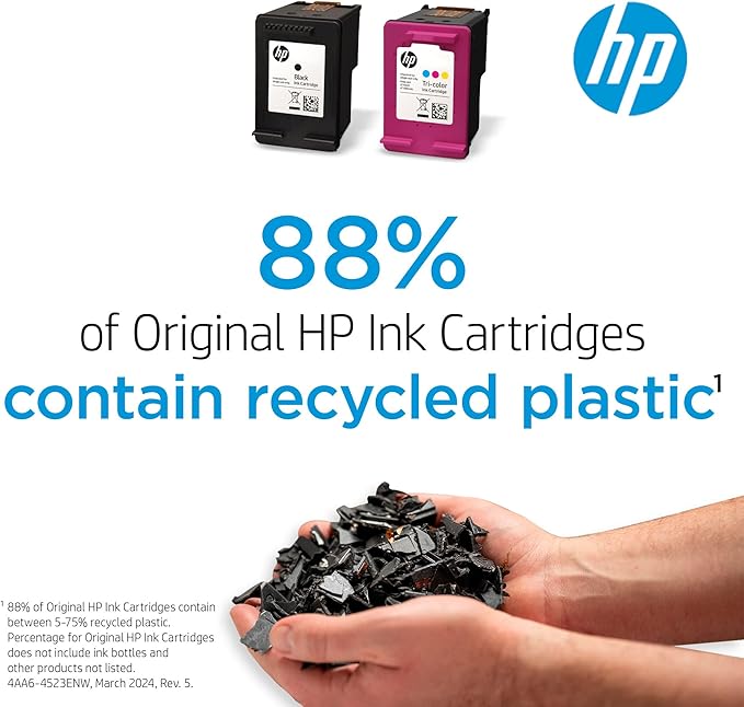 HP 923 Cyan/Magenta/Yellow Standard Yield Ink Cartridges, 3 Count (6C3Y4LN), (Pack of 2)