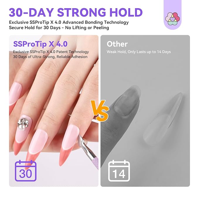 SAVILAND Solid Nail Glue Gel: 20g Gel Nail Glue and Nail Glue Remover for Press ons U V Nail Lamp Super Strong Hand-Free Nail Glue for Nail Tips Press-on Nail Remover Pen X Gel Glue Beginner Friendly