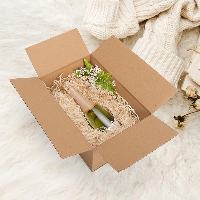 ZBEIVAN Shipping Boxes Mailers 9x6x4 inches Corrugated Cardboard Small Packing Kraft Moving Mailing Box, Pack of 6