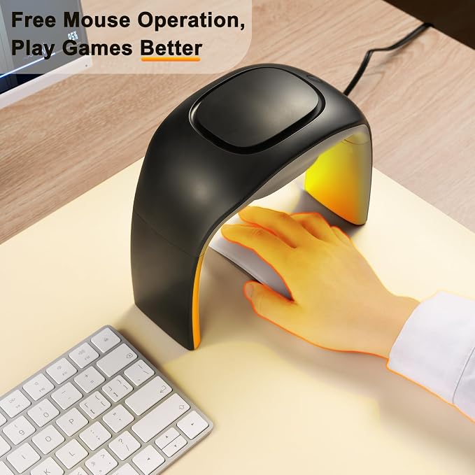 Desk Mouse Pad Hand Warmer Super Quiet 110v 100w - Black | 3 Heating Modes Personal Desk Heater Energy Efficient Ceramic Office with Thermostat Low Wattage