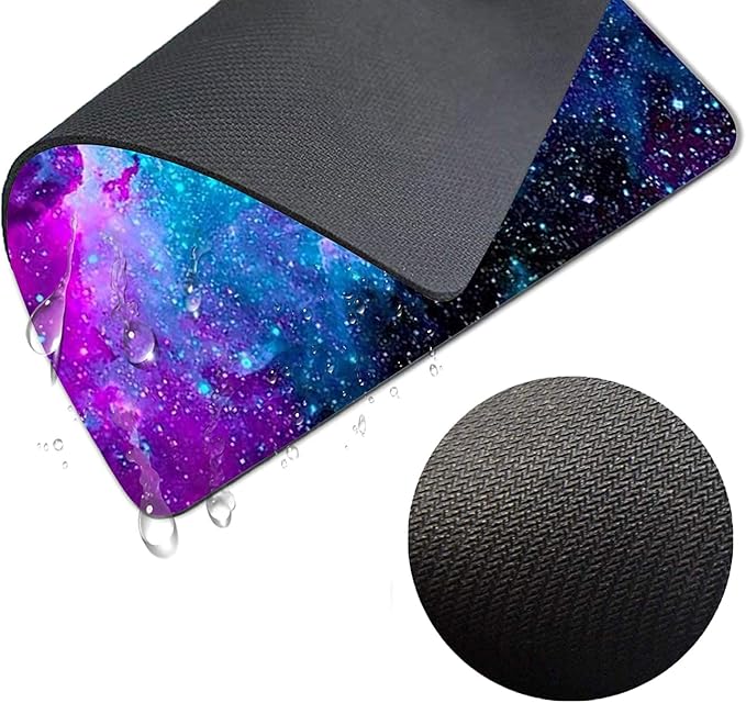 Non-Slip Rubber Base Mousepad for Laptop Computer PC Personality Desings Gaming Mouse Pad Mat 9.45 X 7.87 inch (Galaxy, 9.45 X 7.87 inch)