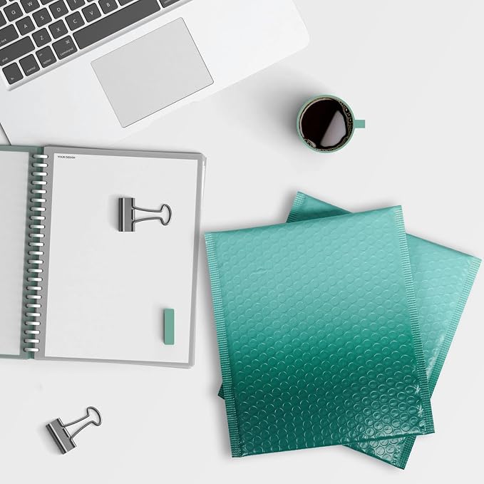 8.5x11 Inch 30 Pack Green Bubble Mailers, Waterproof Padded Envelopes, Self Seal, Strong Adhesion Bubble Envelopes, Cushioning Padded Mailers for Small Items