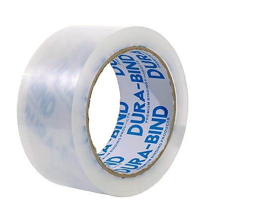 Durabind Heavy Duty Packing Tape 12 Pack. Rolls are 60 Yards x 2in. Tough Clear Tape for Shipping, Packing, Moving, Mailing, and All Box Types. Professional Grade. (12)