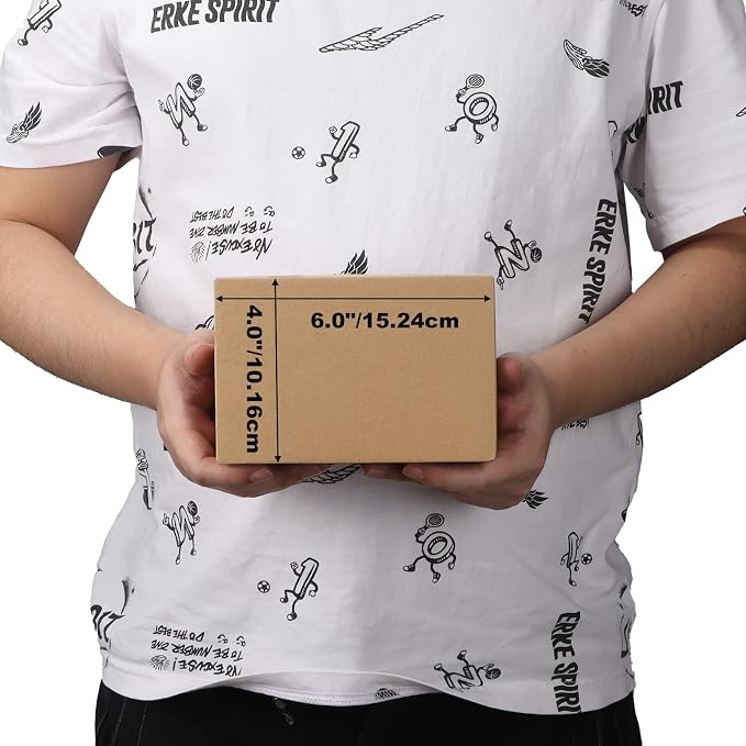 Edenseelake 40 Pack 6x4x4 inches Shipping Boxes Small Cardboard Boxes for Packing, Moving, Mailing, Brown