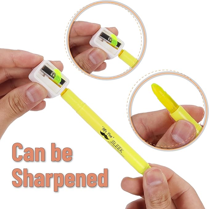 Mr. Pen- Gel Highlighters, 12 Pack, Assorted Colors, Bible Highlighters for Bibles That Do Not Bleed