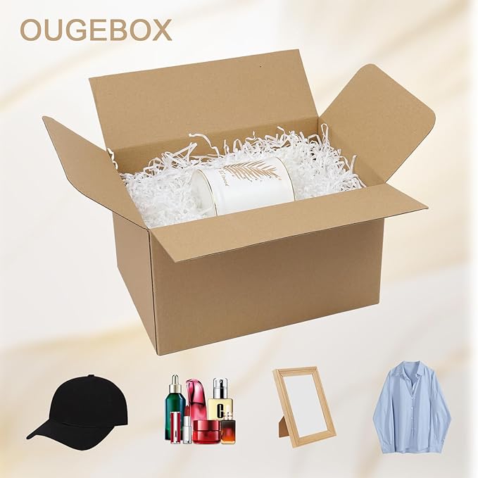 30 Pack 10x7x6 Shipping Boxes for Small Business, Brown Mailer Corrugated Cardboard Boxes for Shipping Mailing