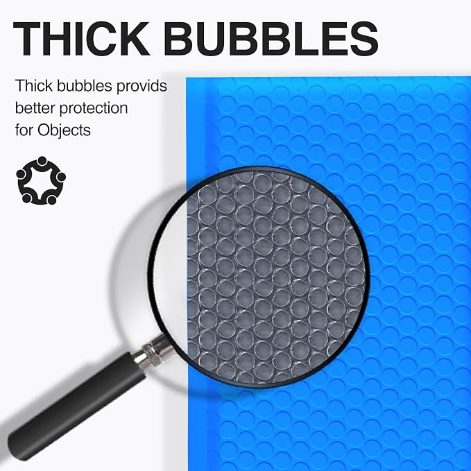 UCGOU Large Bubble Mailers 12x16" 25 Pack Usable Size 12x15" Blue Padded | Waterproof Self Seal Adhesive Padded Envelopes Bulk for Small Business Opaque Shipping Bags for Mailing Jewelry Makeup Book