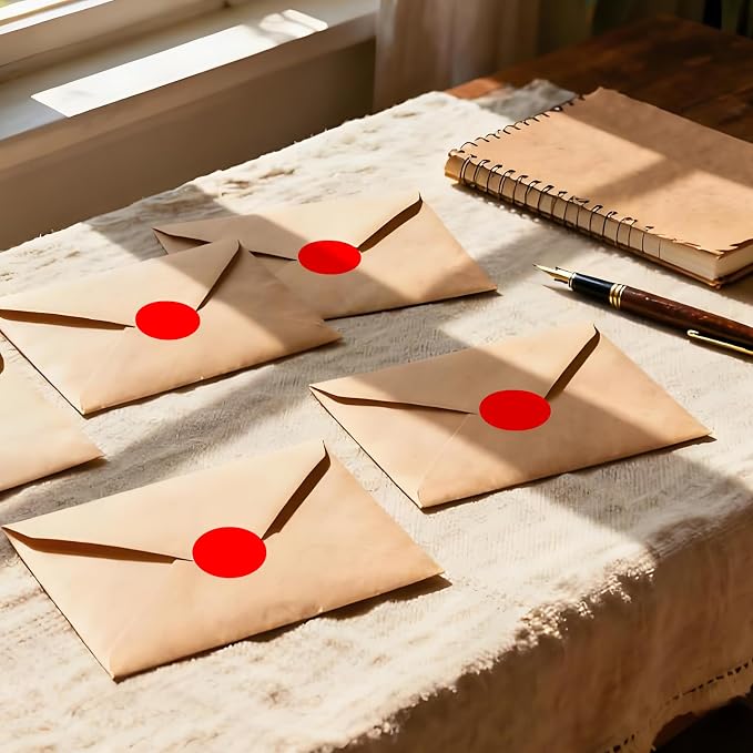 1000 Pcs Round Stickers 1 Inch Color Circle Dot Stickers Code Labels for Office Shop Yard Sale Home Classroom Marking (Red, 1 inch)