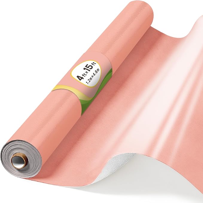 Pink Bulletin Board Roll 4x15ft, Non-Woven Fabric for Classroom | Self-healing,Pinhole & tear-resistant,Easy to cut & reusable backdrop for schools,Offices & creative projects
