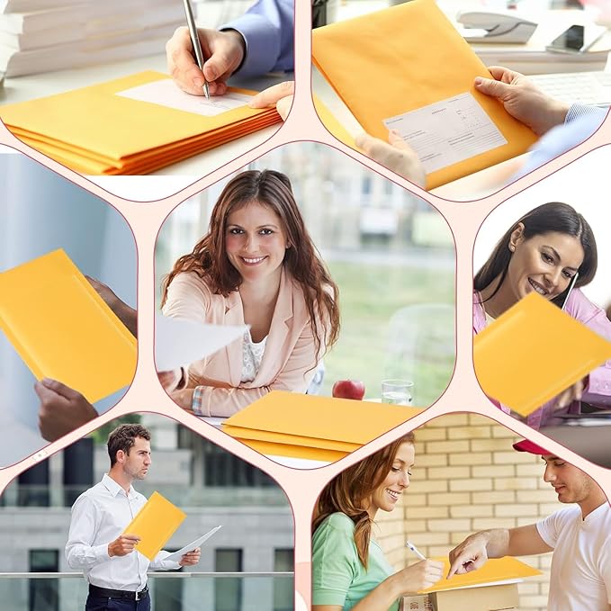 Kraft bubble mailers 6x10"100Pack Usable Size 6x9in,Self Seal Strong Adhesive Shipping Bags, Cushioning Padded Envelopes for Shipping, Mailing,Small Business Supplies.
