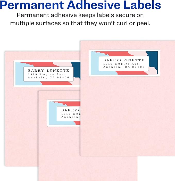 Avery Shipping Labels with TrueBlock Technology, 4" x 6", White, Permanent, 6 Packs for 120 Labels Total (45292)