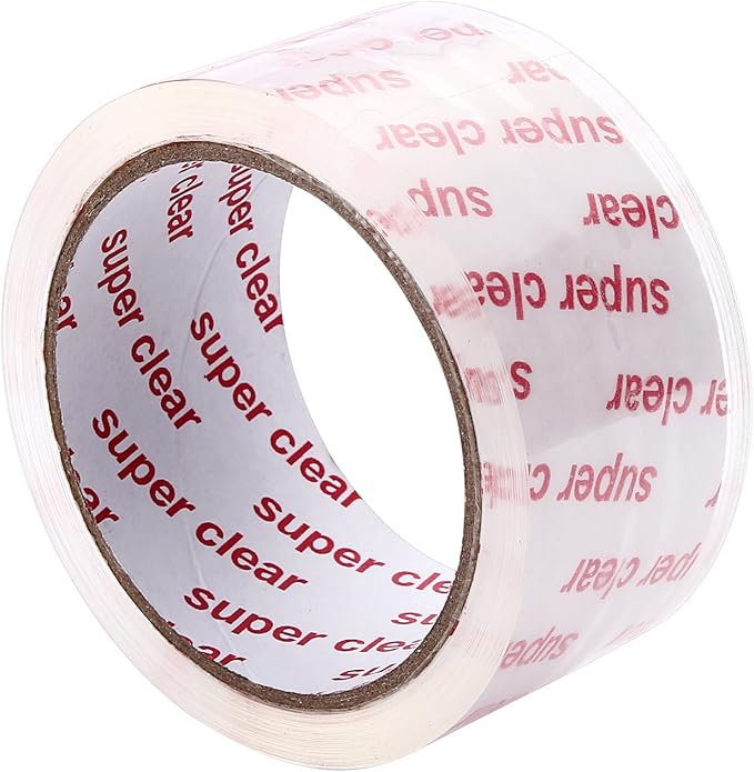 I GO Clear Packing Tape, Packaging Tape Refills for Shipping Moving Box Mailing Storage Sealing, 1.88" Width x 54.68 yd. Length, 2.95" Core, Crystal Clear, 1.97 mils/0.05 mm Thick (18 Rolls per Pack)