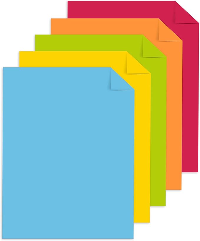 Astrobrights Mega Collection, Colored Paper,"Classic" 5-Color Assortment, 625 Sheets, 24 lb/89 gsm, 8.5" x 11" - MORE SHEETS! (91623)
