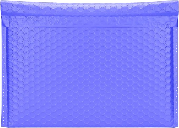 Periwinkle Side-Loading Bubble Mailers 12 x 9 Inches,Self-Seal Padded Mailing Envelopes, Pack of 27