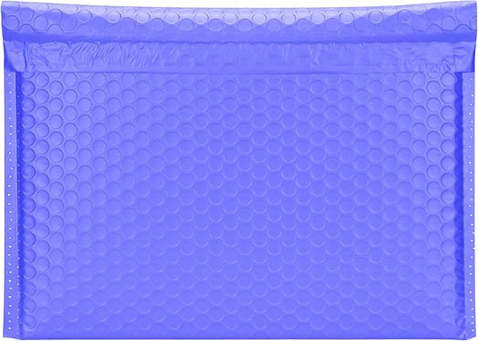 Periwinkle Side-Loading Bubble Mailers 12 x 9 Inches,Self-Seal Padded Mailing Envelopes, Pack of 27
