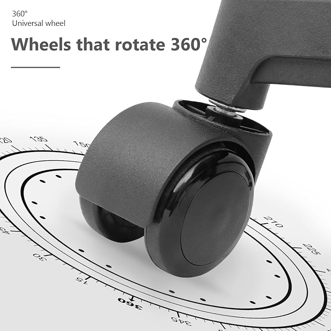 Home Office Chair, Ergonomic Mid-Back Mesh Desk Chair with Lumbar Support, Adjustable Swivel Rolling Design, Comfy Armrest for Work, Study, Gaming, Vanity (White, Single Chair)