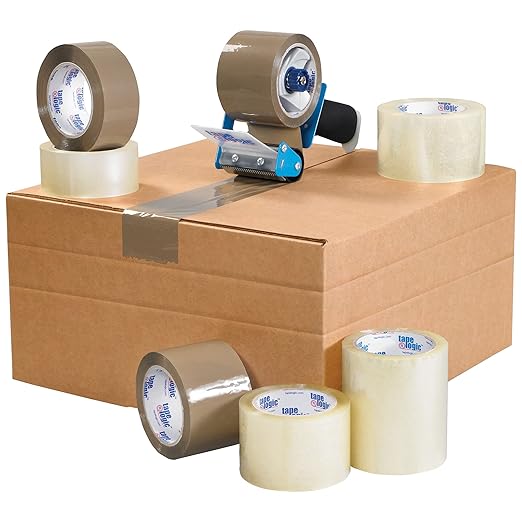 Box USA 20 Pack of Multi-Depth Corrugated Cardboard Boxes, 18" L x 18" W x 6" H, Kraft, Shipping, Packing and Moving