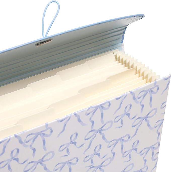 U Brands 13-Pocket Accordion File Organizer, Letter Size, Expandable File Folder Folder (Charming Coquette)