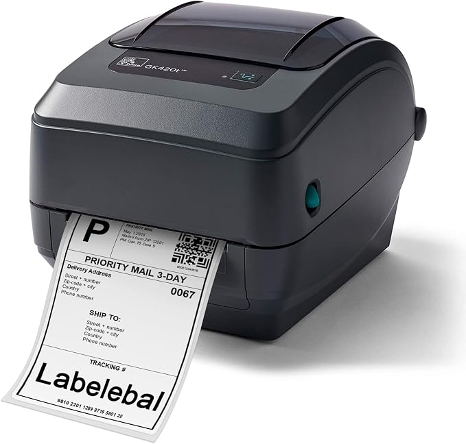 4000 Labels/8 Stacks 4" x 6" Fanfold Direct Thermal Shipping Address Labels Compatible with Zebra 2844 & Rollo Printer