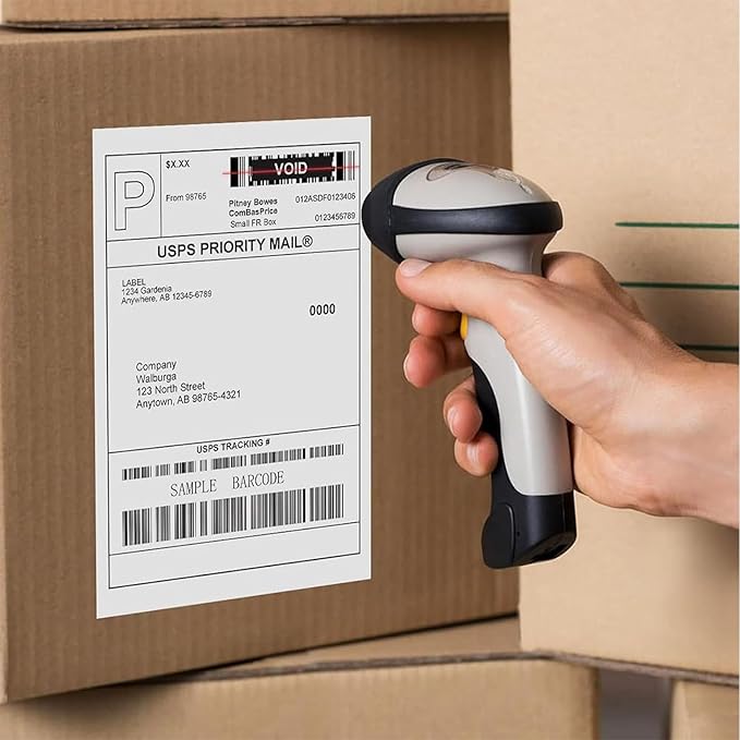 Direct Thermal Labels, 4"x6" Thermal Label Printer Paper, Thermal Shipping Label Compatible with Zebra, MUNBYN and Rollo, Permanent Adhesive, 250 Labels per Roll (40 Rolls)