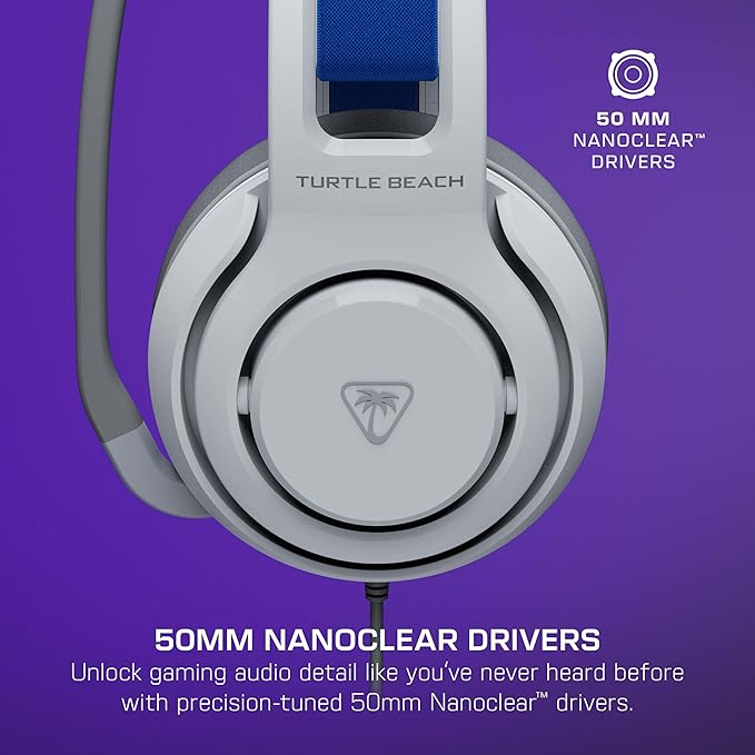 Bundle of Turtle Beach Atlas 200 Wired Gaming Headset Officially Licensed for PS5 & PS4 - White + Victrix Pro BFG Reloaded Wireless Gaming Controller Officially Licensed for PS5, PS4, PC - White