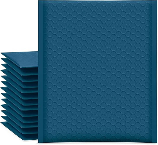 UCGOU Bubble Mailers 7.25x12 Inch Navy Blue 25 Pack Usable Size 7.25x11 Padded Envelopes Small Business Opaque Packaging Self Seal Waterproof Boutique Bulk Shipping Bags for Jewelry Makeup Supplies #1