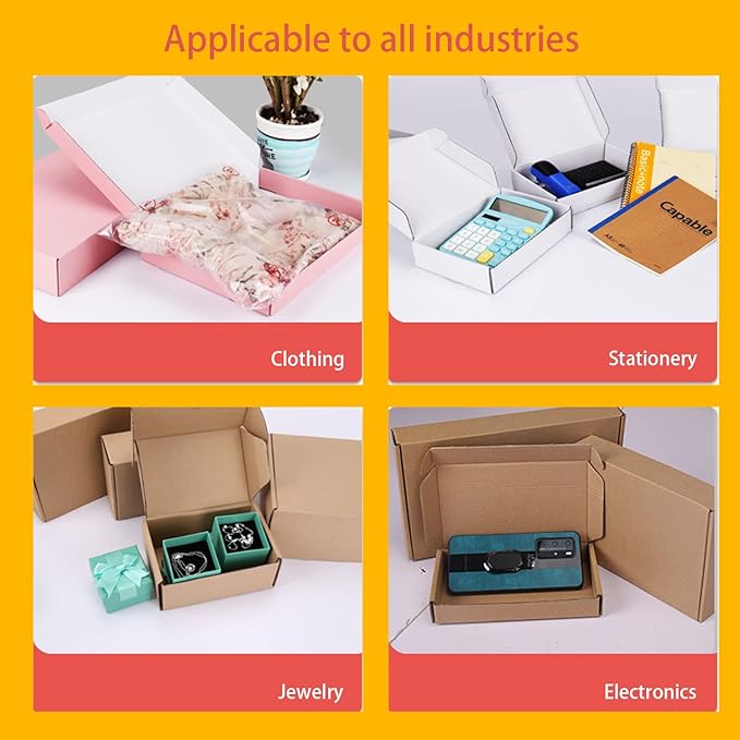 Pink Shipping Packaging Boxes Mailers E-Commerce Packing 20Pcs13×9×2 Inch | Corrugated cardboard Wraps,flat pre-folded easy assembly,online store daily shipping parcels,gifts boxes,cross-border mailing
