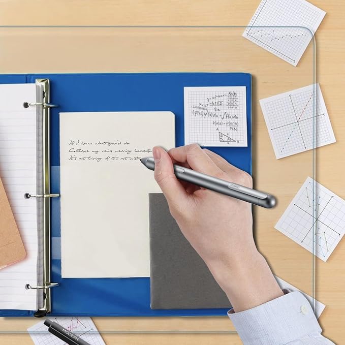 Clear Desk Mat, Non-Slip PVC Desk Protector Mat (23.6"*13.8") | Desk Mat with Round Edge, Heat Resistant & Waterproof Clear Desk Writing Mat for Home and Office