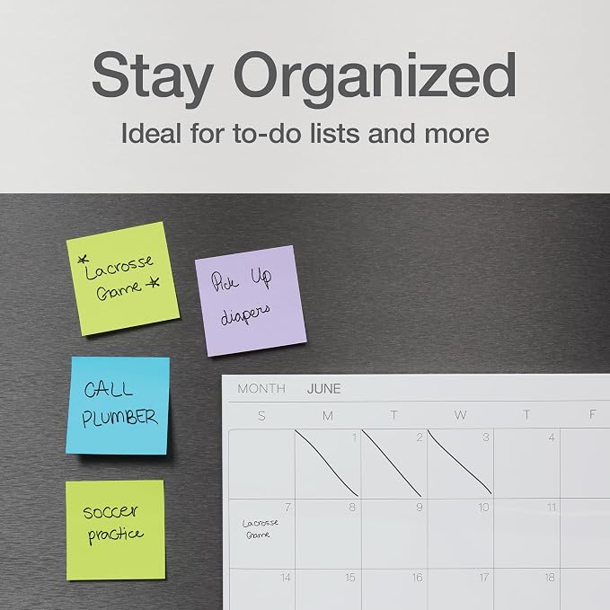 Redi-Tag Sticky Notes, Power Stick Notes, Adhesive Reminders, 3" x 3" Reusable, Strong Adhesive Memos, Assorted Bright Colors, (1000978) (Pack of 192)