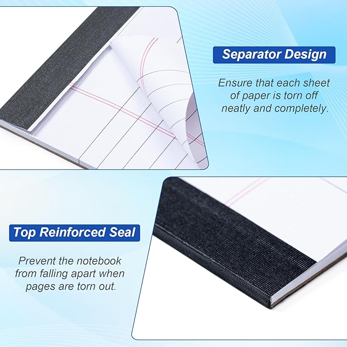 3 Pack Legal Pads 8.5 x 11, Notepads 8.5 x 11 Inch, 30 Sheets/Pack,White Note Pads Clear Print Writing Pads,Wide Ruled Legal Notepads,Lined Paper Pads,Sturdy Back for School,Home,Office,Business