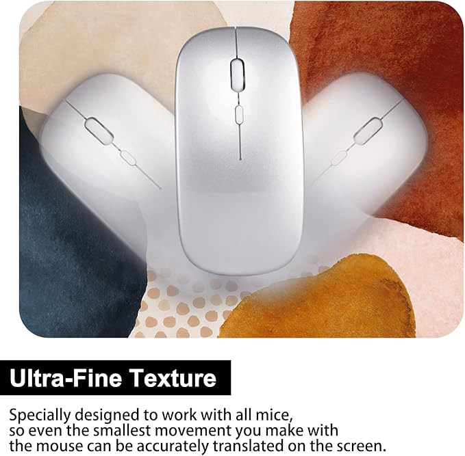 Audimi Small Mouse Pad 6 x 8 Inch, Mini Mouse Pad Thick for Laptop Wireless Mouse Home Office Travel, Portable & Washable (Abstract Stone)