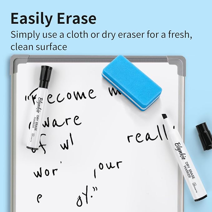 Dry Erase Markers Bulk, 72 Pack Whiteboard Markers in 12 Colors | Low Odor Chisel Tip, Quick Dry Easy Erase Markers for Classroom, Office, Home & School Supplies