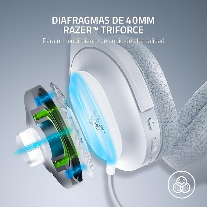 Razer Barracuda X Wireless Gaming & Mobile Headset (PC, PlayStation, Switch 2, Android, iOS): 2.4GHz Wireless + Bluetooth - Lightweight - 40mm Drivers - Detachable Mic - 50 Hr Battery - Mercury White