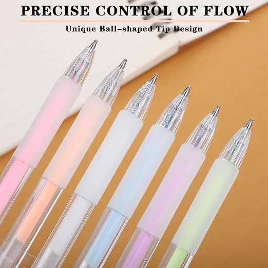 12 Pcs Quick Dry Glue Pens, Glue Refills Ballpoint Roller Stick Pen | Easy Precise Control, Fine Tip, for Artists Crafting, Scrapbooking, Card Making, Foil Calligraphy Supplies