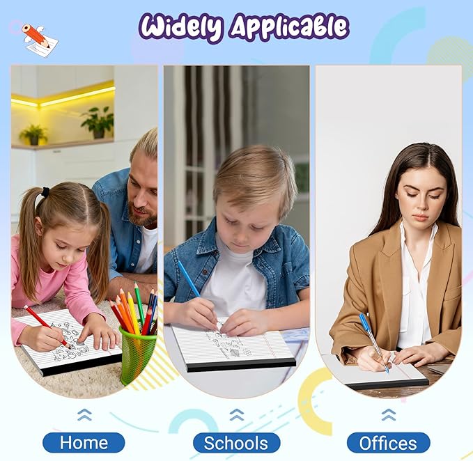 Legal Pads 8.5 X11, Wide Ruled Notepads, 3 Pack, 30 Sheet/Pad, White Legal Pads, Tear Off Notepad, Perforated Writing Pad, Notebook Paper College Ruled, Notepads for Office Home School, Notepad