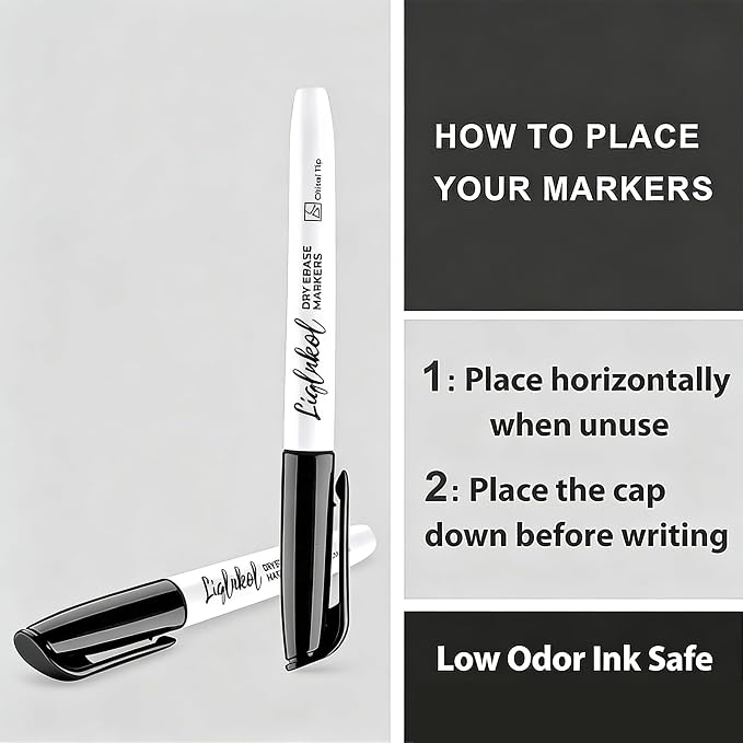 Dry Erase Markers Bulk, 576 Pack Black Whiteboard Markers, Chisel Point Low Odor Dry Erase Markers for School Office Home