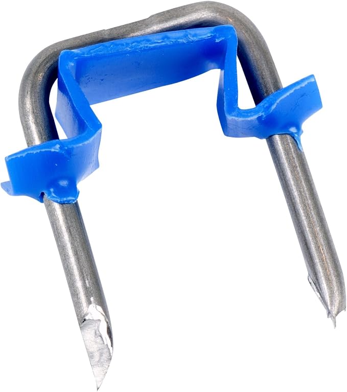Gardner Bender MSI-1525T Insulated Electrical Metal Cable Staples, ½ inch, Secures NM, BX, MC, AC and UF, 15 pk,Blue