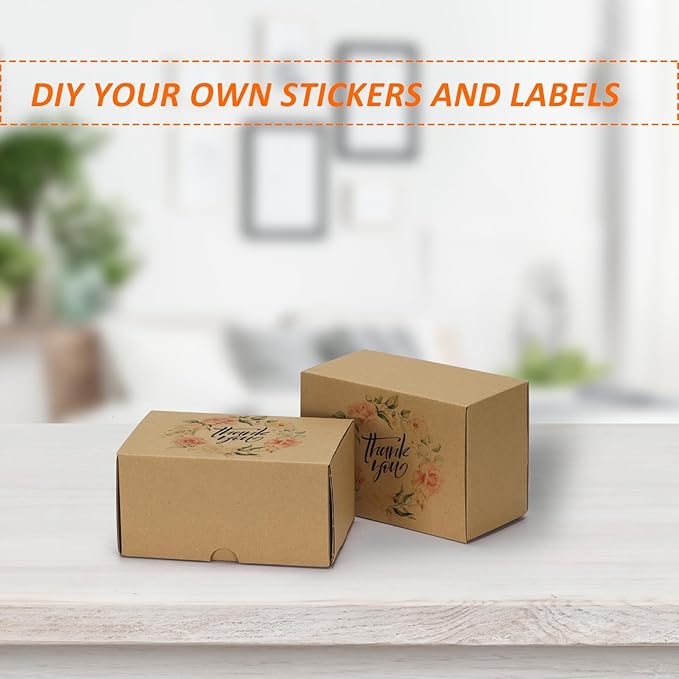 HORLIMER 6x4x3 inches Shipping Boxes Set of 40, Brown Corrugated Cardboard Box for Mailing, Packaging, Small Business
