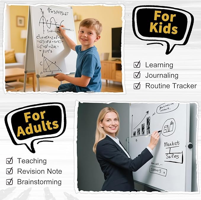 V-Opitos 72 Pack Fine Tip Dry Erase Markers - Bulk Whiteboard Erasable Black Markers, Ideal for School Classroom Office Supplies, Non-Toxic & Easy Clean for White board