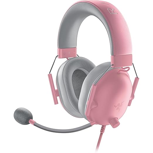 Razer BlackShark V2 X Xbox Gaming Headset: 50mm Drivers - Cardioid Mic - Lightweight - Comfortable Noise Isolating Earcups - for Xbox Series X, Series S, PS5, PC, Switch via 3.5mm Jack - Quartz Pink