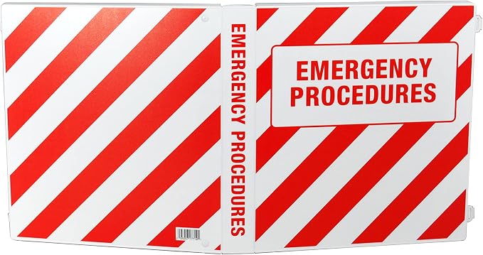 UniKeep Emergency Procedures Binder - 1.5 Inch Spine - with Metal D-Rings