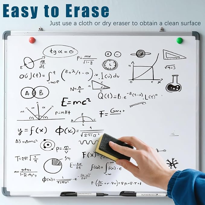 200 Pack Dry Erase Markers Bulk Black Whiteboard Markers Fine Tip Dry Pen | Washable Non-toxic Low Odor Wipe-Clean Back to School Supplies for Teacher Students Must-have For Classroom Home Office