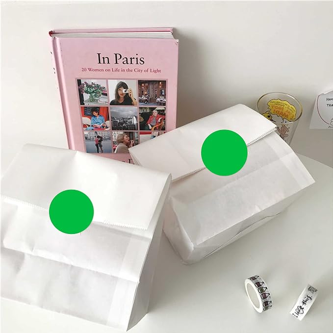 PARLAIM 2” Color Coding Labels Circle Dot Stickers,500 per Roll Round Permanent Adhesive Color Coding Dot Stickers for Inventory Office Home (Green)