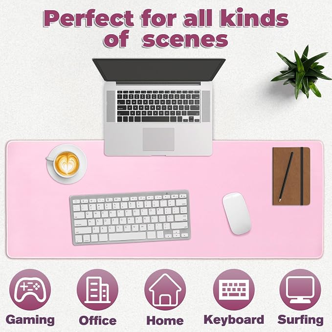 Mouse Pad Gaming - Desk Mat for Keyboard and Mouse - Large Mouse Pads for Desk, Gaming Mousepad with Non-Slip Base, Desks Pad (31.5" X 11.8") for Game, Office and Home