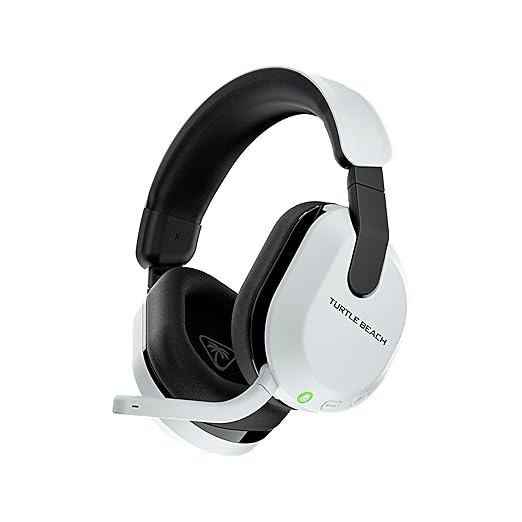 Turtle Beach Stealth 600 Wireless Multiplatform Amplified Gaming Headset for PS5, PS4, PC & Mobile – Bluetooth, 80-Hr Battery, Noise-Cancelling Flip-to-Mute Mic, 50mm Speakers – White (Renewed)
