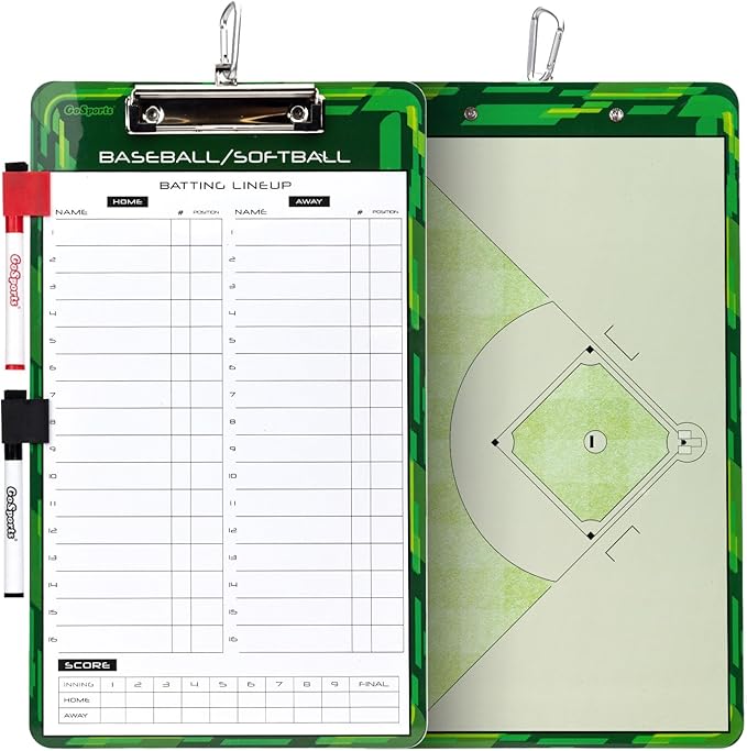 GoSports Premium Dry Erase Coaches Clipboards – Basketball, Baseball, Football, Soccer, Hockey, Volleyball, Lacrosse