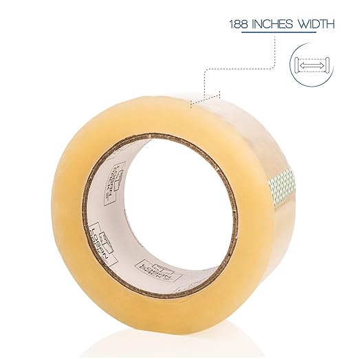 Clear Packing Tape, 36 Rolls Heavy Duty Packaging Tape for Shipping Packaging Moving Sealing, Thicker Clear Packing Tape, 1.88 inches Wide, 164 Yards Per Roll, 5904 Total Yards