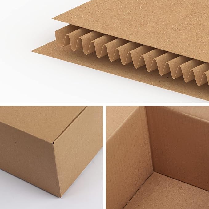 Edenseelake 40 Pack 6x4x4 inches Shipping Boxes Small Cardboard Boxes for Packing, Moving, Mailing, Brown